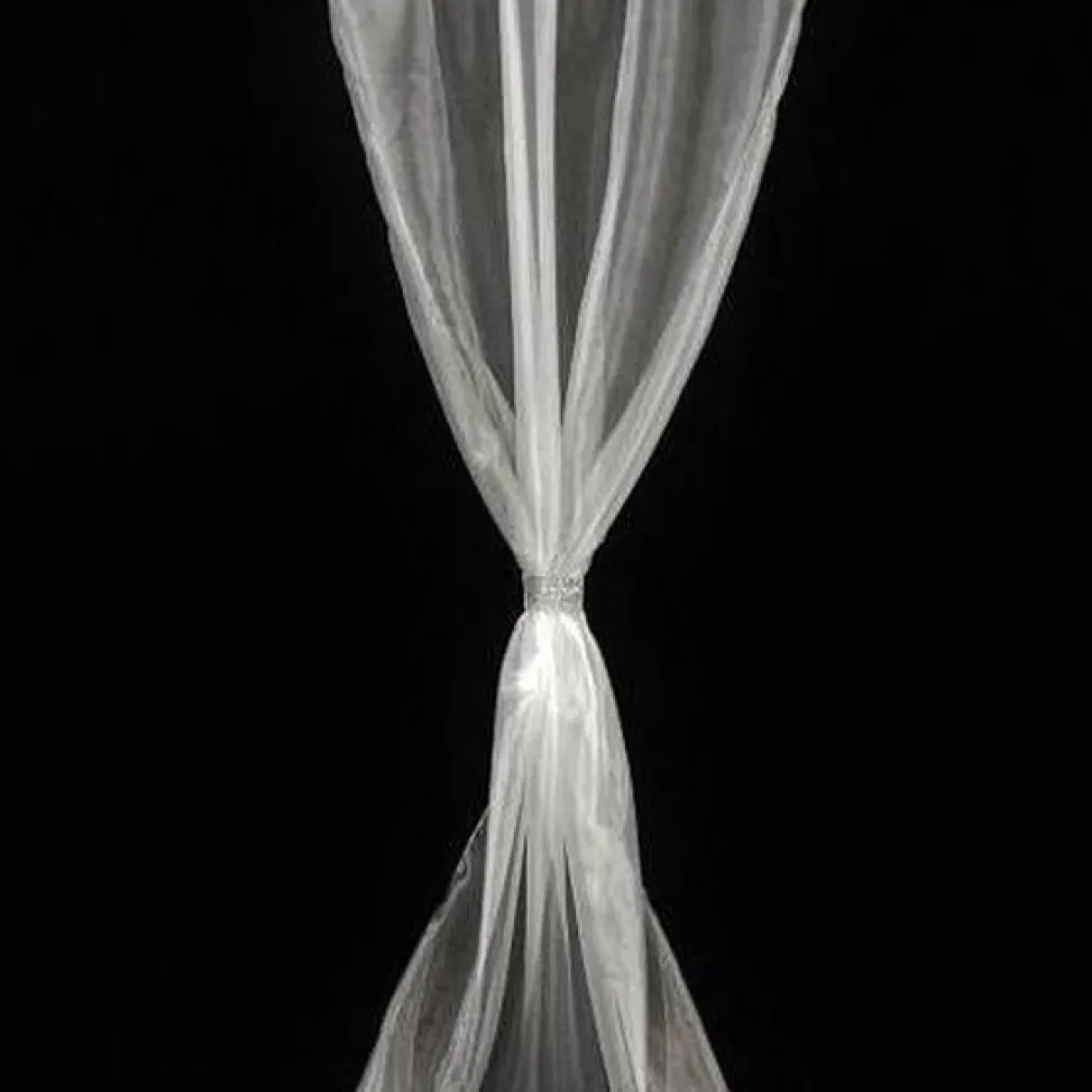 Crystal Organza Drapery Panels (58" Wide) / 64 Colors