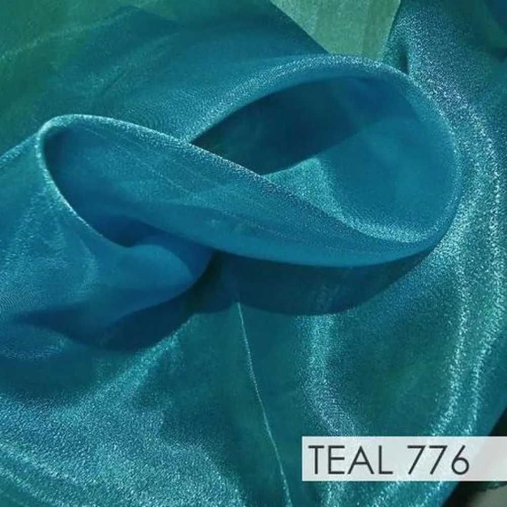 Crystal Organza Drapery Panels (58" Wide) / 64 Colors