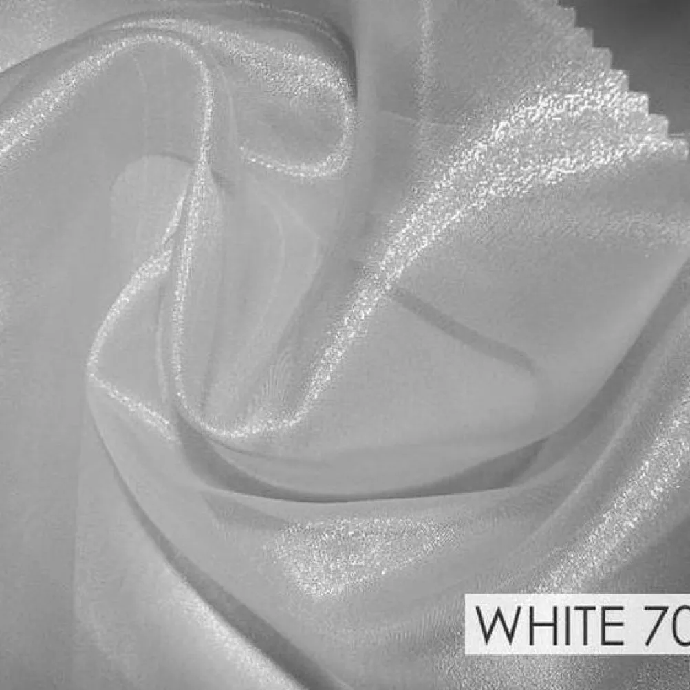 Crystal Organza Drapery Panels (58" Wide) / 64 Colors
