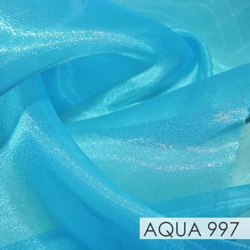 Crystal Organza Drapery Panels (58" Wide) / 64 Colors