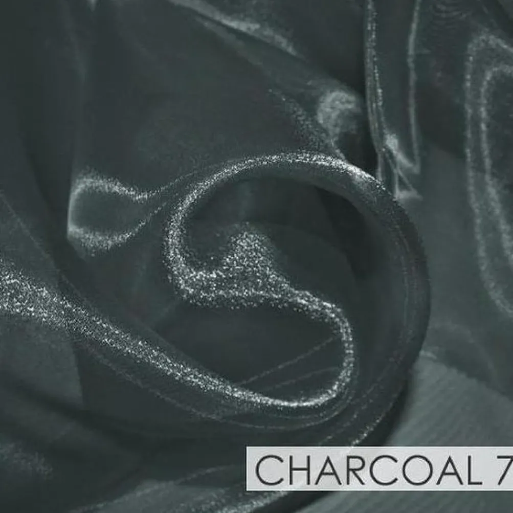Crystal Organza Drapery Panels (58" Wide) / 64 Colors