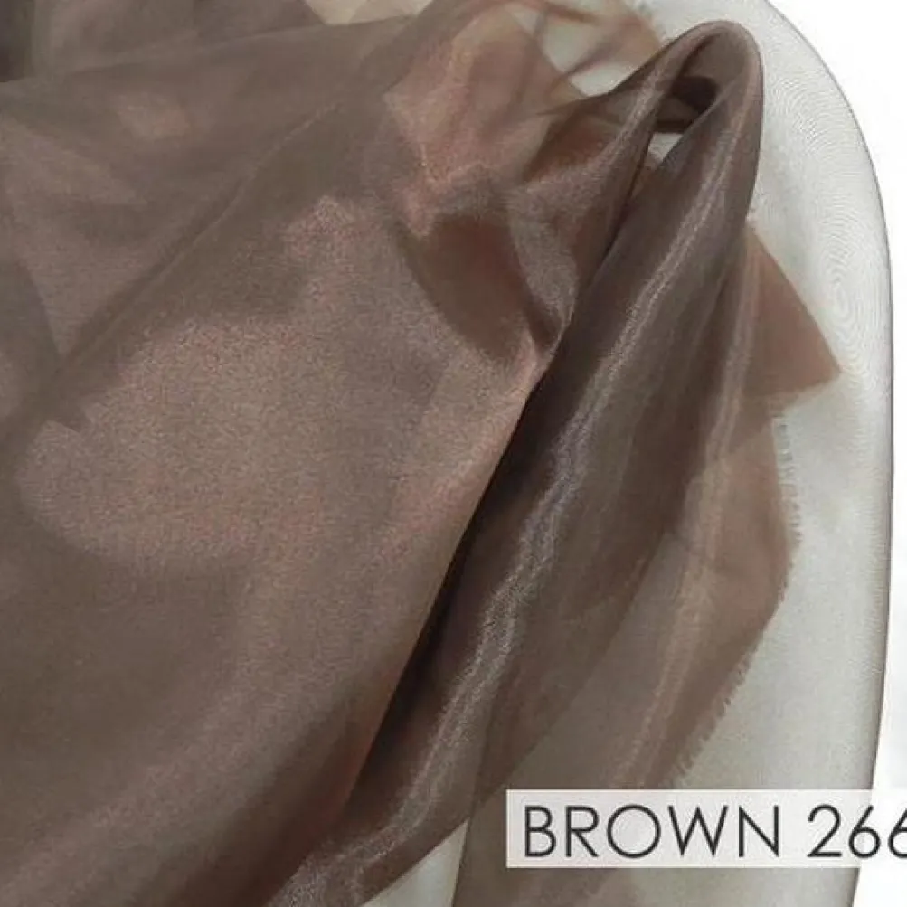 Crystal Organza Drapery Panels (58" Wide) / 64 Colors