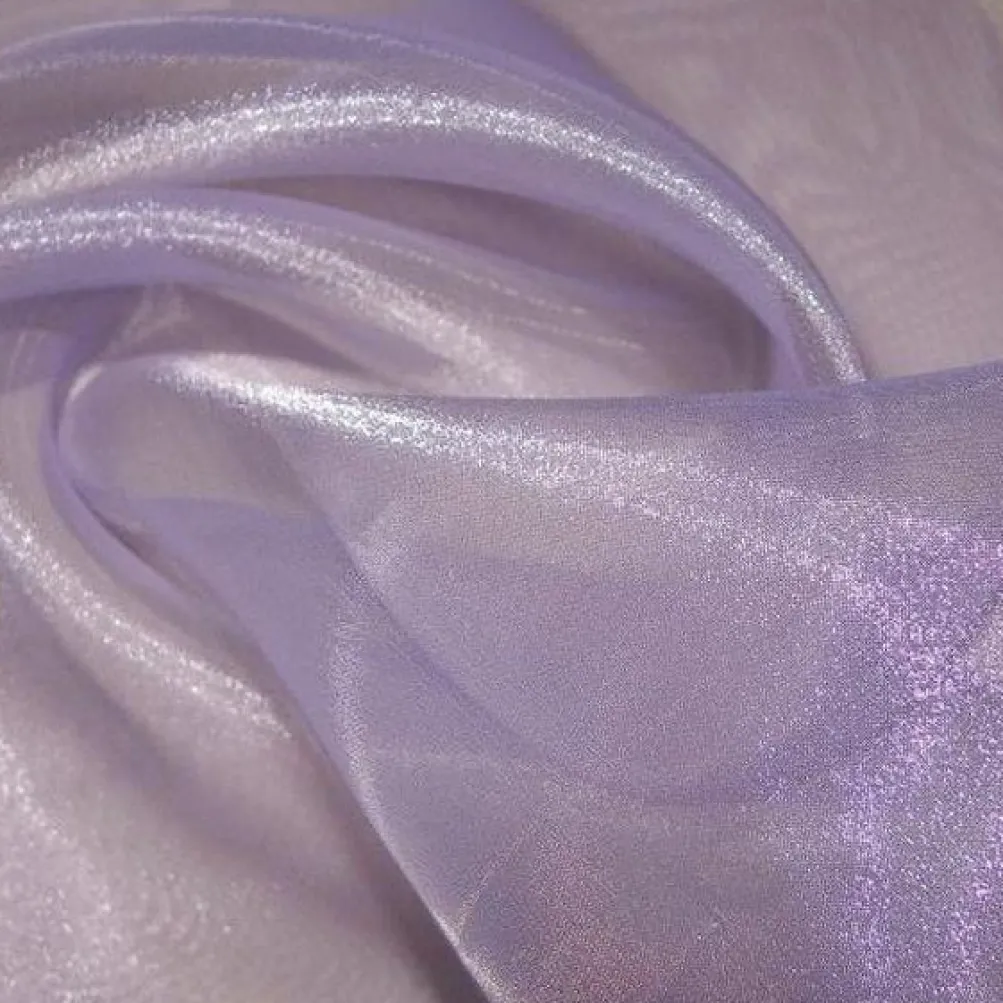 Crystal Organza Table Linen in Lilac D 450