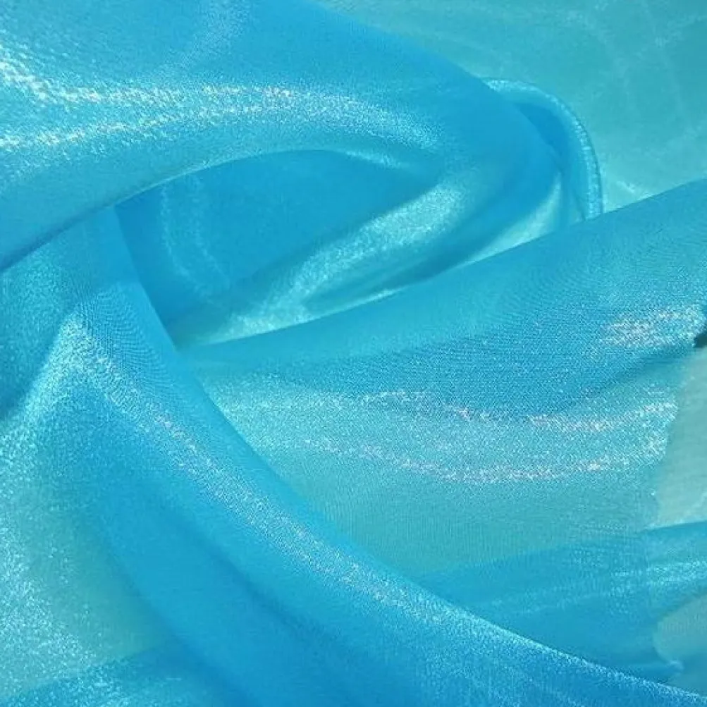 Crystal Organza Table Linen in Aqua 997