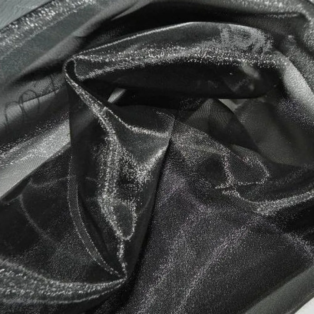Crystal Organza Table Linen in Black