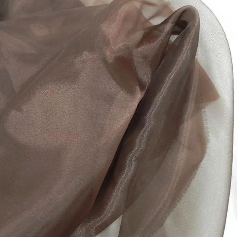 Crystal Organza Table Linen in Brown 266