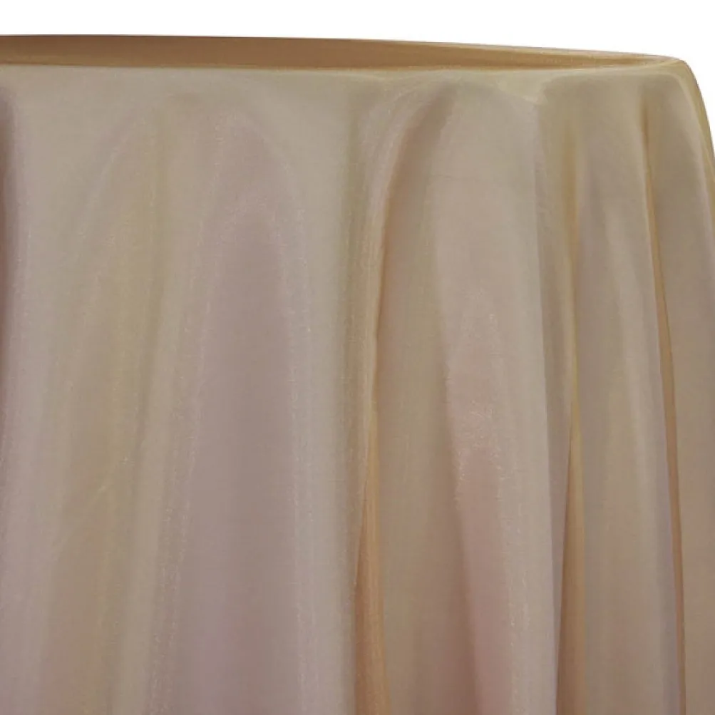 Crystal Organza Table Linen in Cappuccino 147