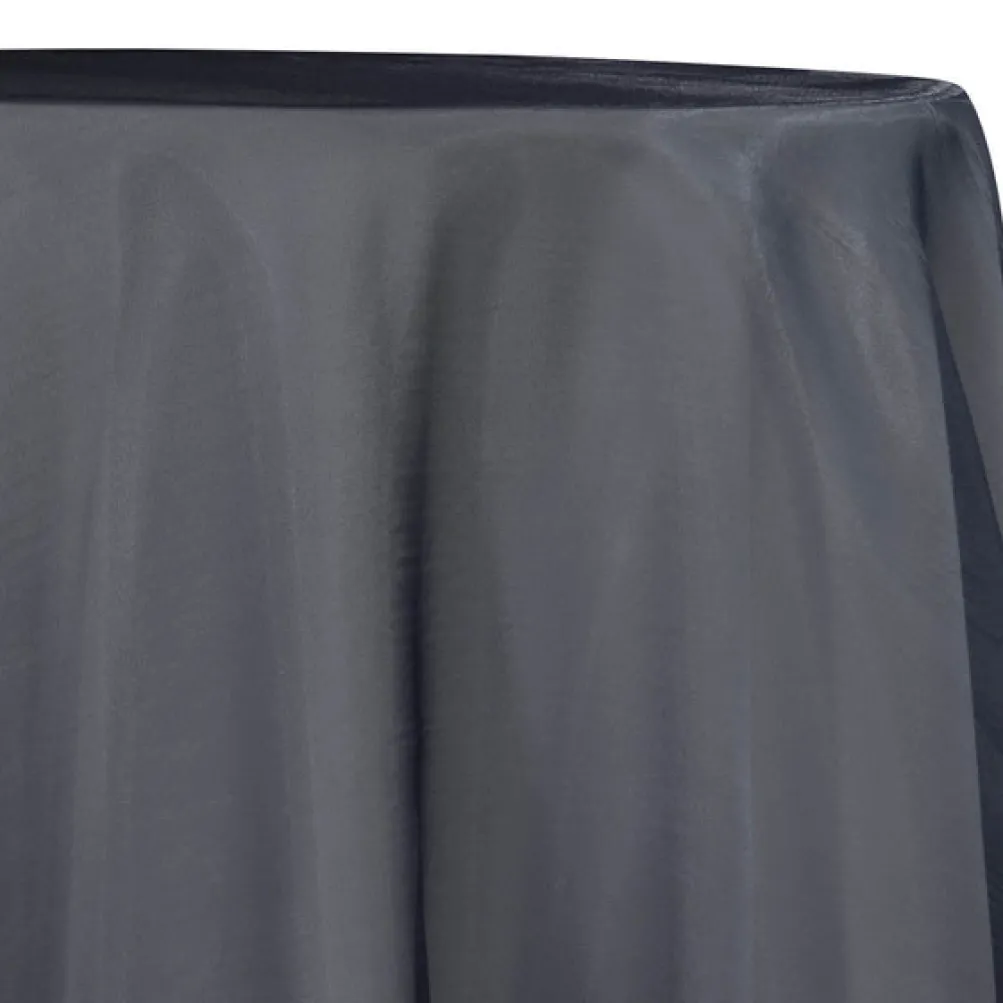 Crystal Organza Table Linen in Charcoal 765