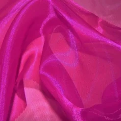 Crystal Organza Table Linen in Fuchsia 916