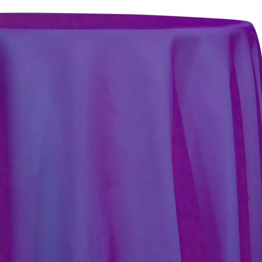 Crystal Organza Table Linen in Magenta 592