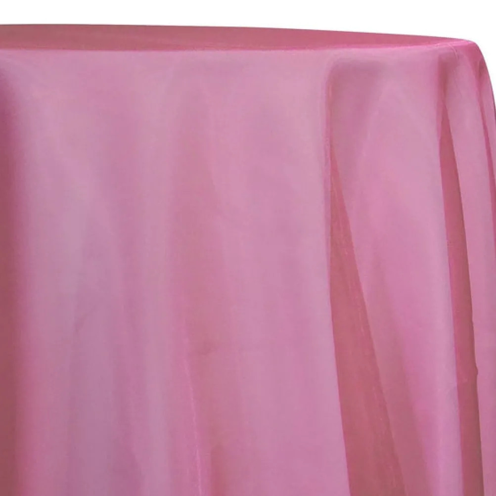 Crystal Organza Table Linen in Mauve 055