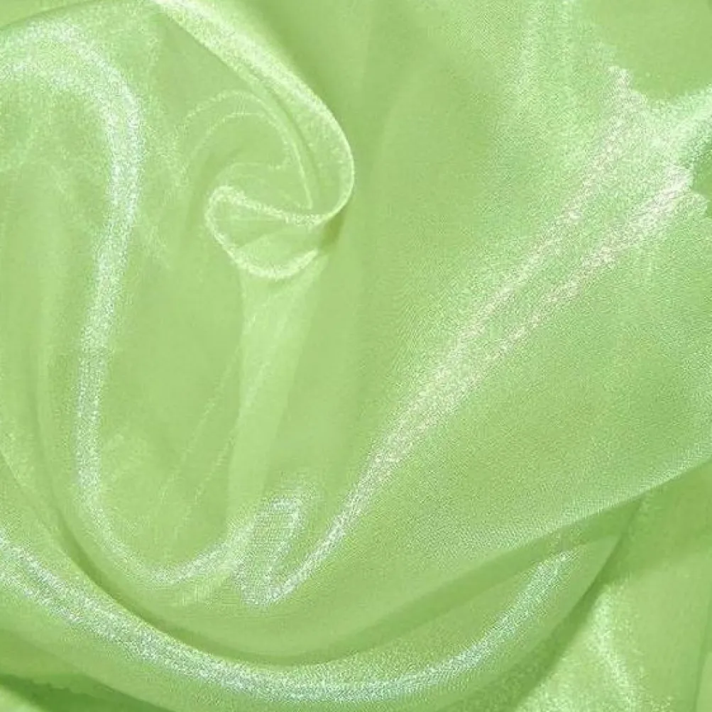 Crystal Organza Table Linen in Lime 994