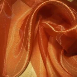 Crystal Organza Table Linen in Rust 035
