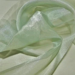 Crystal Organza Table Linen in Sage 754