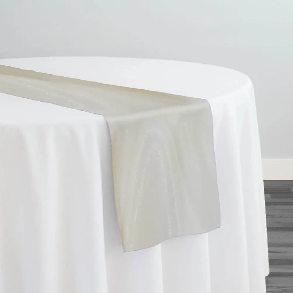 Crystal Organza Table Runner in Khaki 900