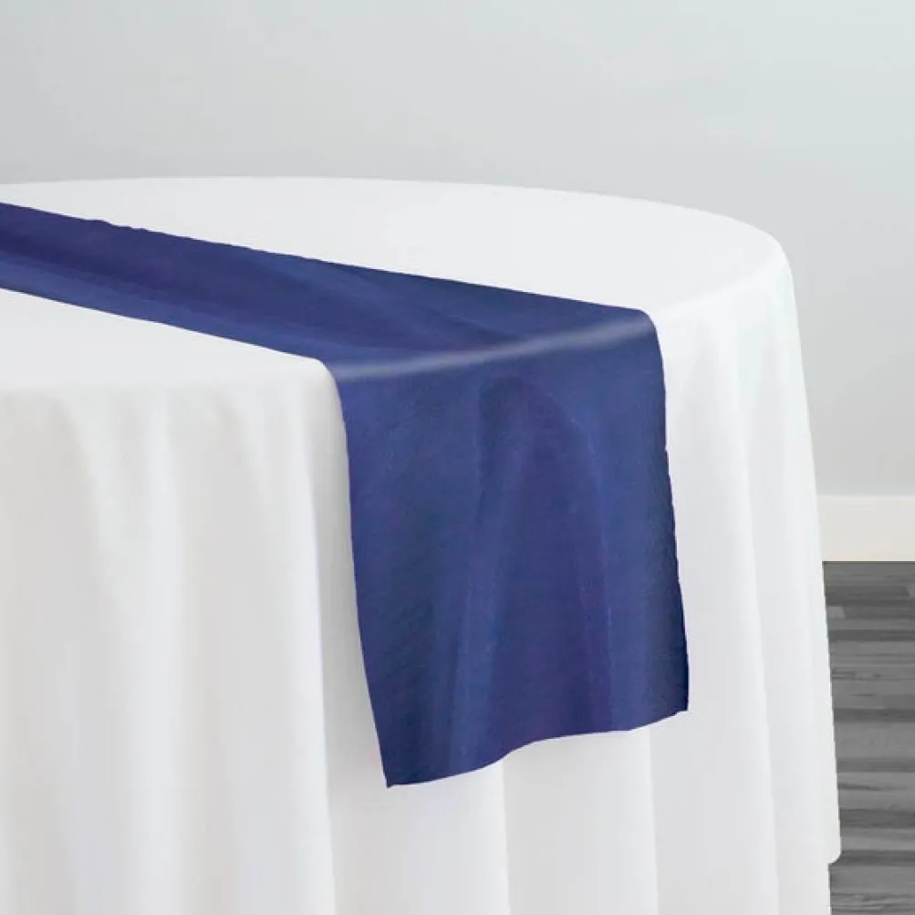 Crystal Organza Table Runner in Navy 495