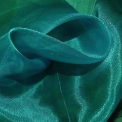 Crystal Organza Table Runner in Teal 952