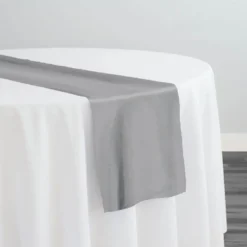 Crystal Organza Table Runner in Silver 922