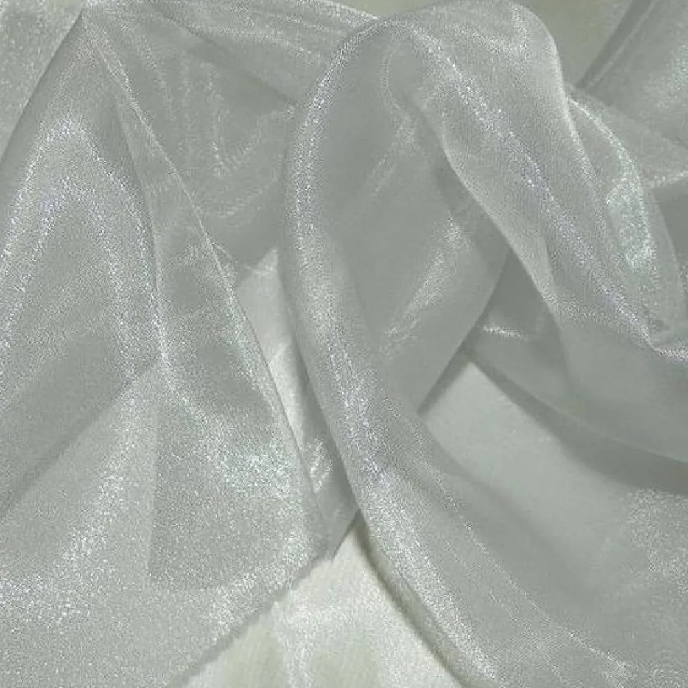 Crystal Organza Table Runner in Silver 922