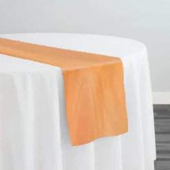 Crystal Organza Table Runner in Orange L 914