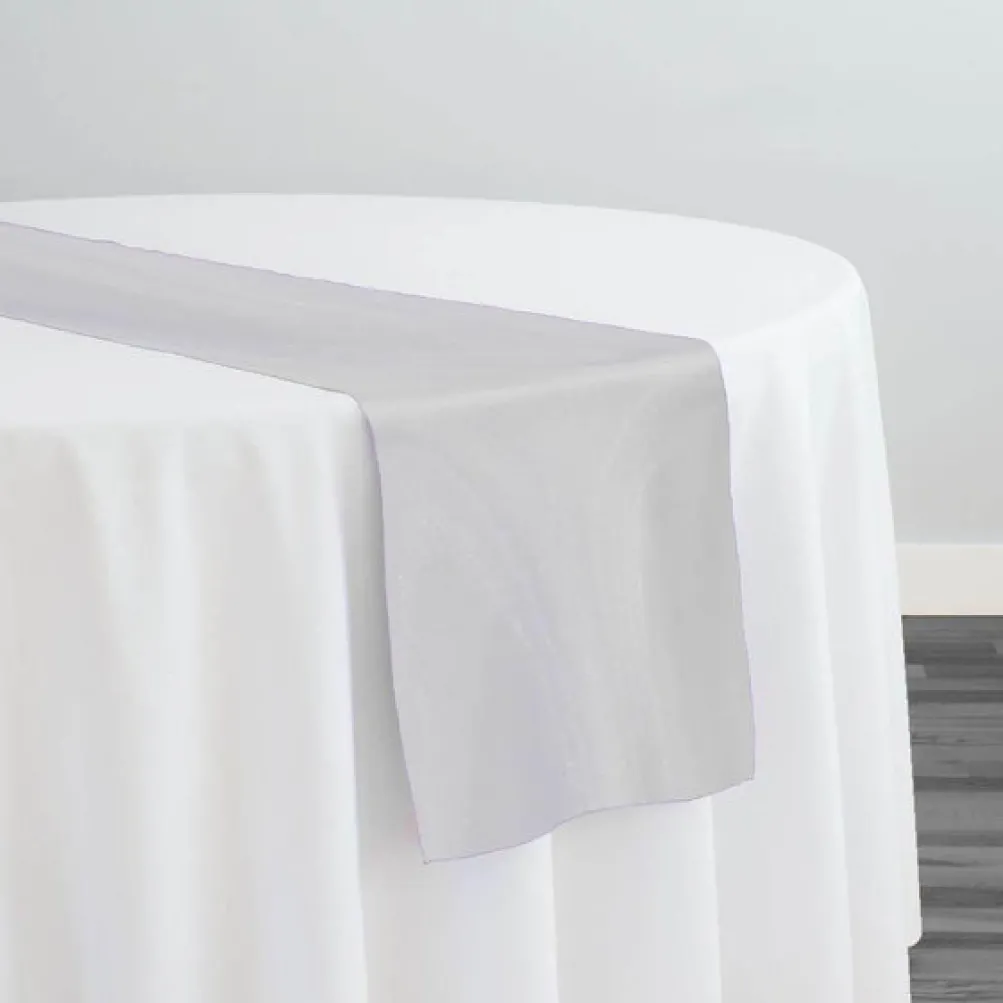 Crystal Organza Table Runner in Off White 250