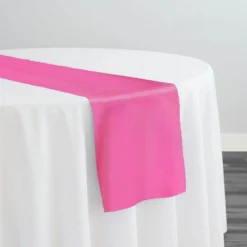 Crystal Organza Table Runner in Fuchsia 917