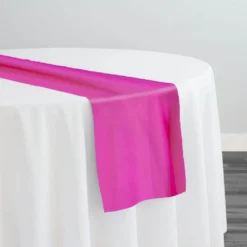 Crystal Organza Table Runner in Fuchsia 916