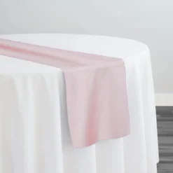 Crystal Organza Table Runner in Dusty Rose 165