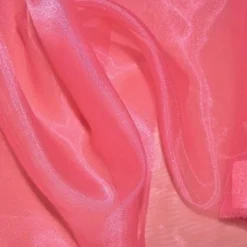 Crystal Organza Table Runner in Coral D 551