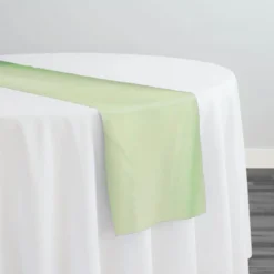 Crystal Organza Table Runner in Lime 994