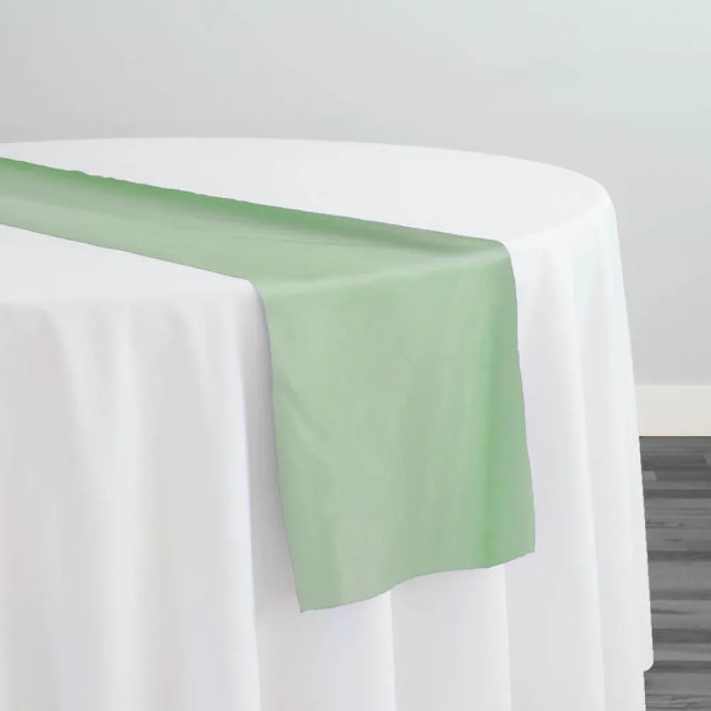 Crystal Organza Table Runner in Lime 993