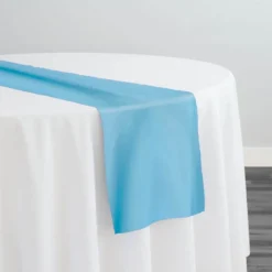 Crystal Organza Table Runner in Aqua 997