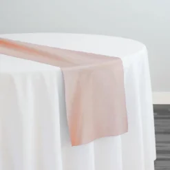 Crystal Organza Table Runner in Dusty Rose 161