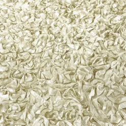 Curly Satin Table Runner in Ivory
