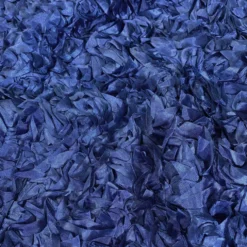 Curly Satin Table Runner in Navy