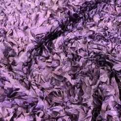 Curly Satin Table Runner in Plum