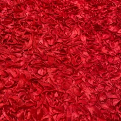 Curly Satin Table Runner in Red