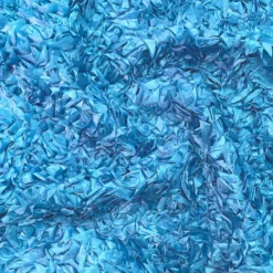 Curly Satin Table Runner in Turquoise