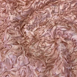 Curly Satin (w/ Poly Lining) Table Napkin in Blush
