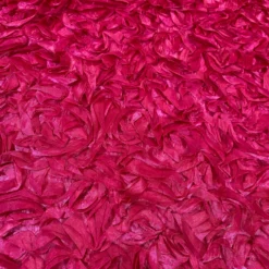 Curly Satin (w/ Poly Lining) Table Napkin in Fuchsia