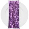 Curly Satin (w/ Poly Lining) Table Napkin in Mauve