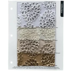 Dahlia Sequins Table Linen in Ivory