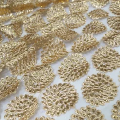 Dahlia Sequins Table Runner in Gold