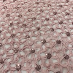 Daisy Sequins Table Runner in Blush