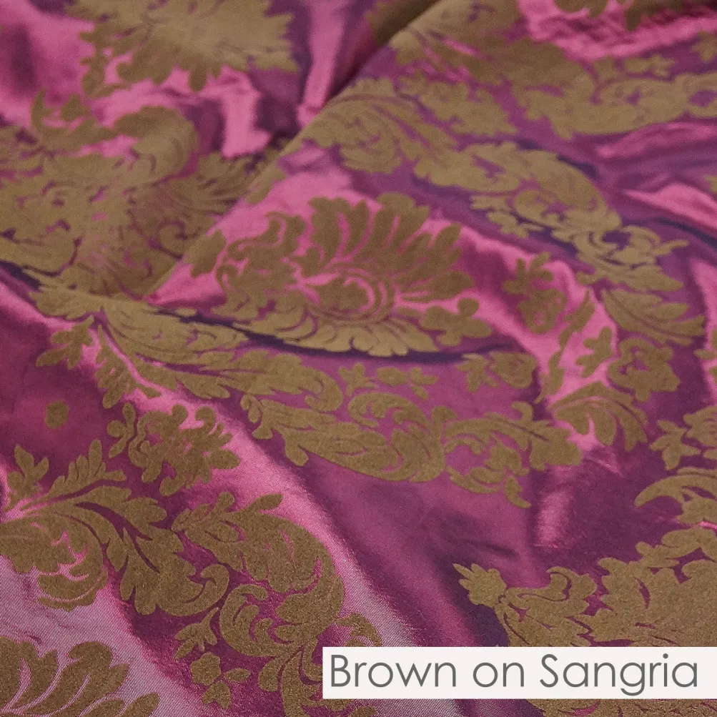 Damask Flocking Taffeta