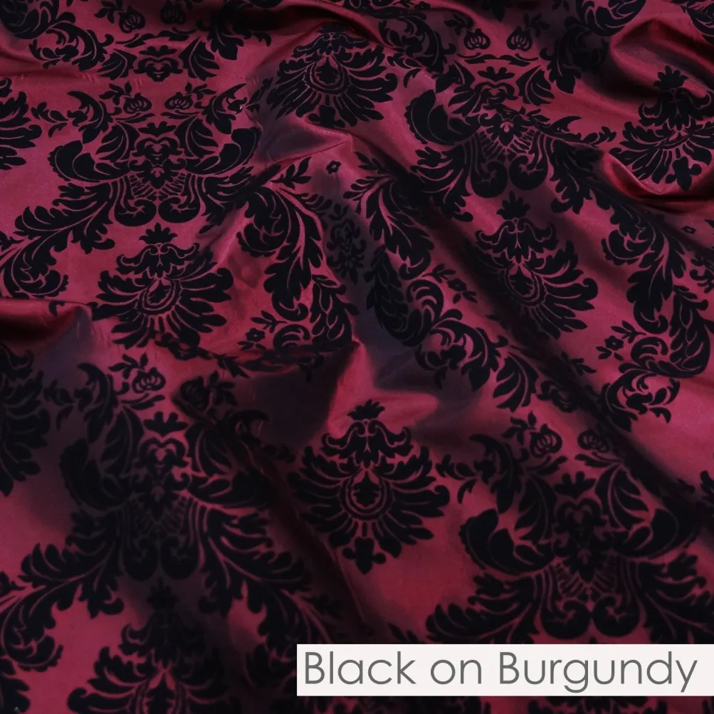 Damask Flocking Taffeta