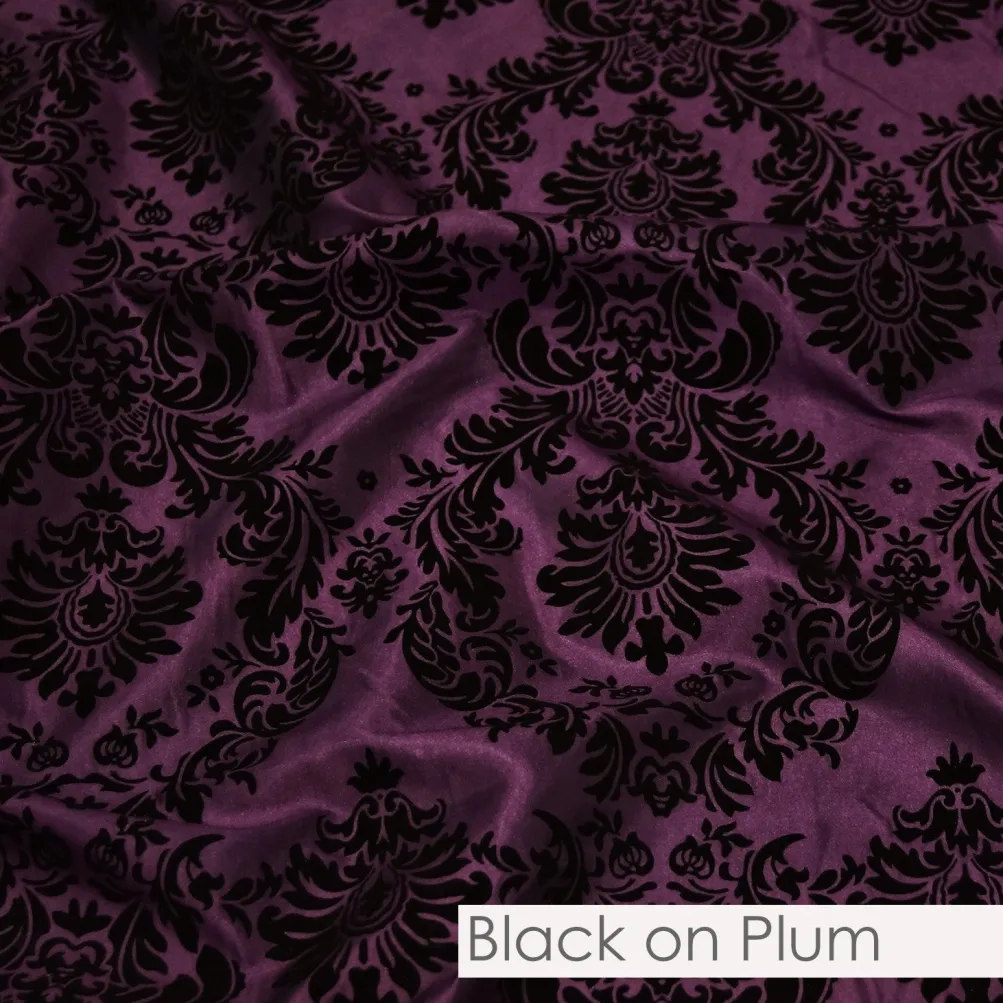 Damask Flocking Taffeta
