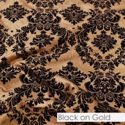 Damask Flocking Taffeta