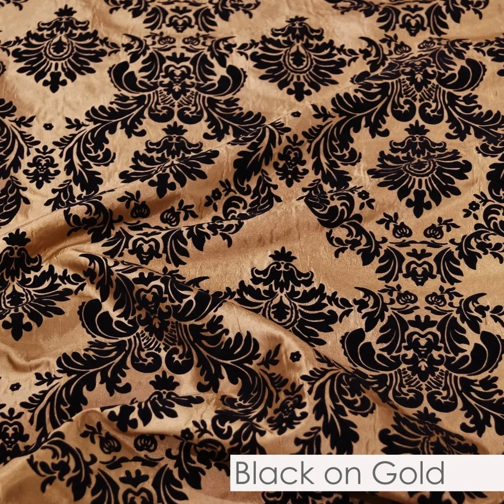 Damask Flocking Taffeta