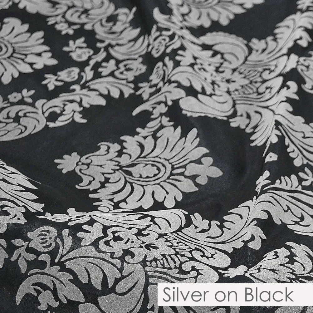 Damask Flocking Taffeta